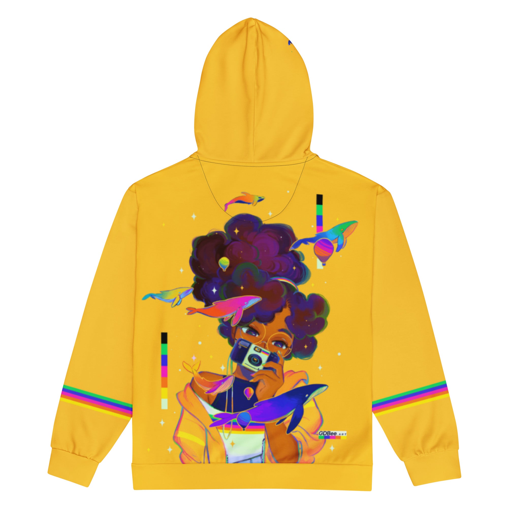 Polychrome Parade Fleece Zip Hoodie – GDBEE.ART