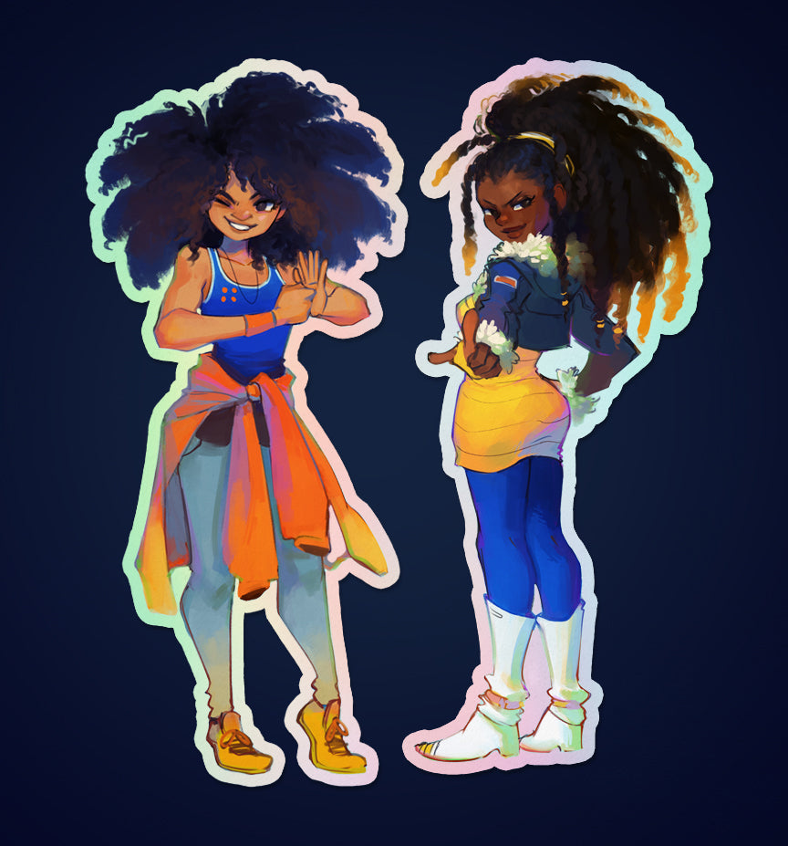 FighterZ holo stickers