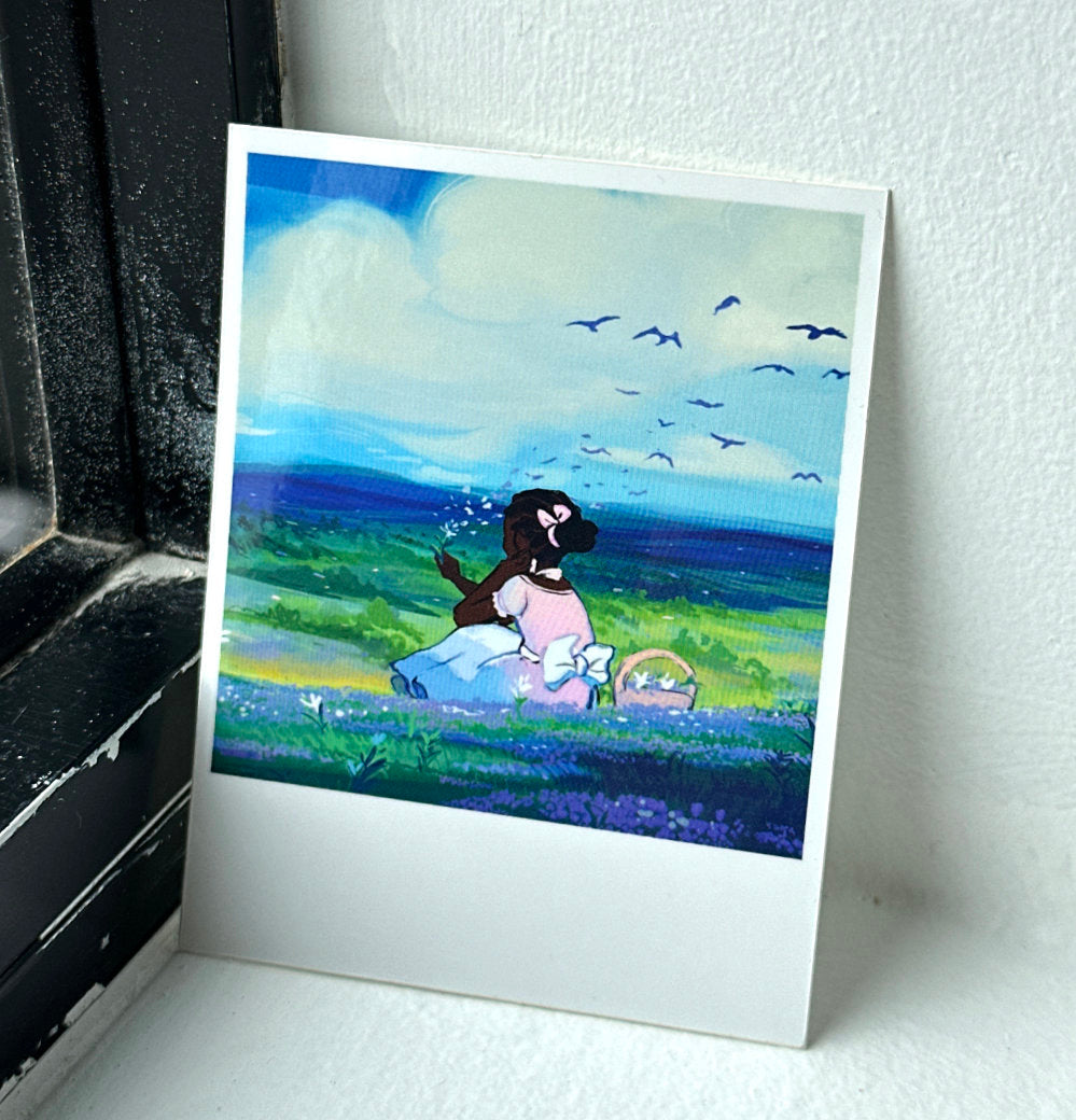 Respite Field Polaroid Vinyl Sticker