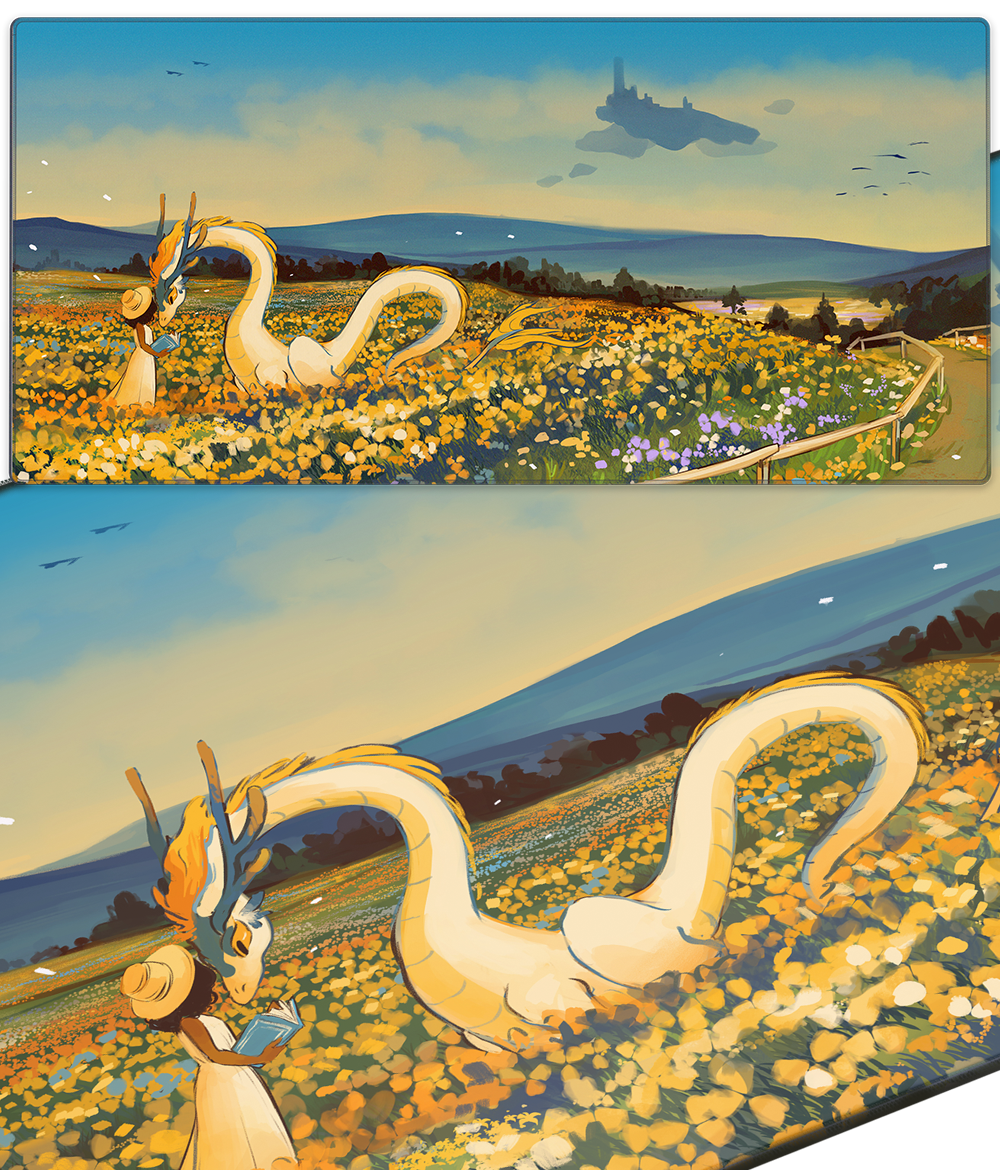 Flowerfields Large Deskmat