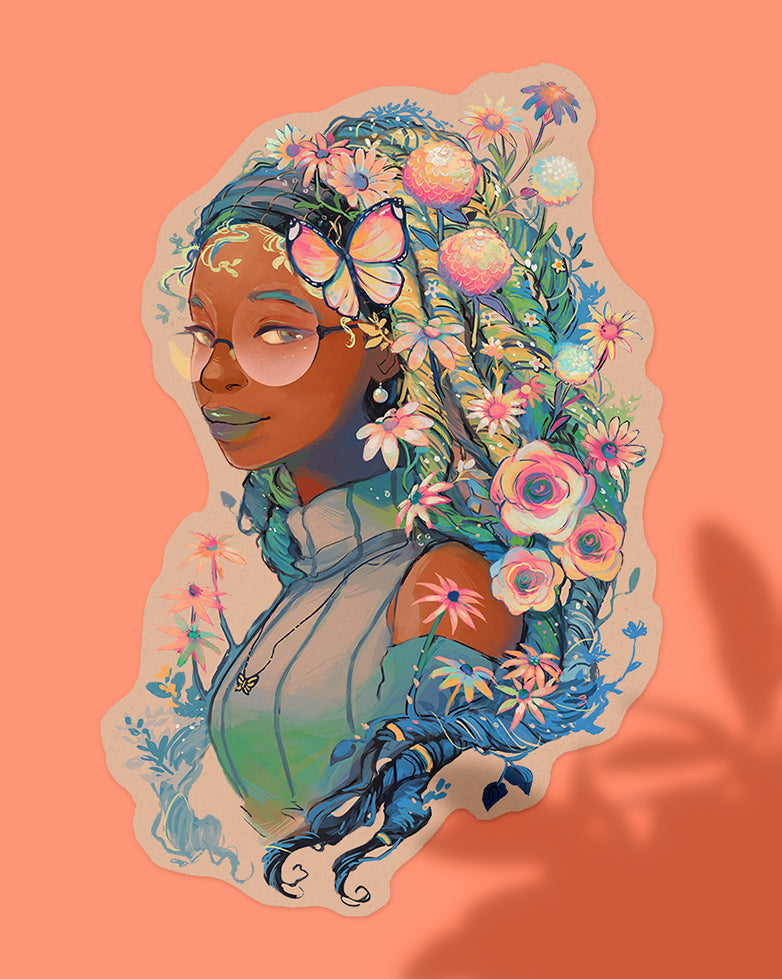 Nature Locs Vinyl Sticker