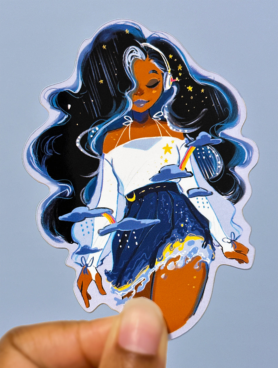 Starry Ocean Sticker