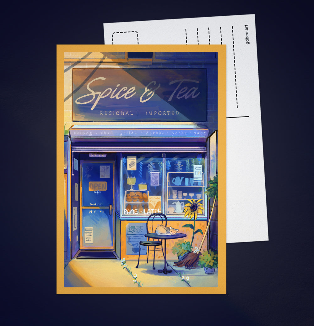 [ Postcard x 2 ]  Spice & Tea