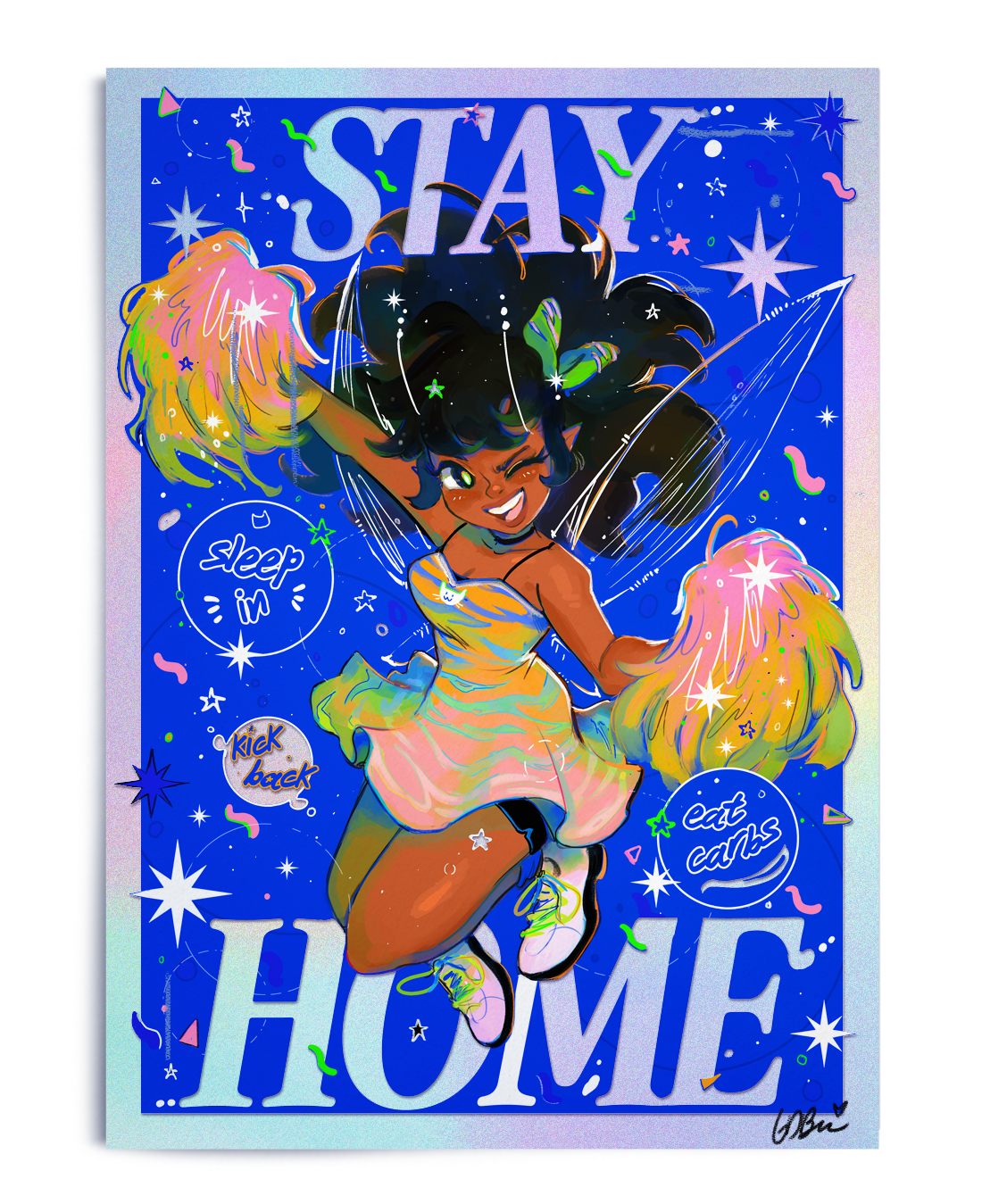 STAY HOME (Holo Iridescent)