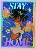Stay Home Holo Magnet