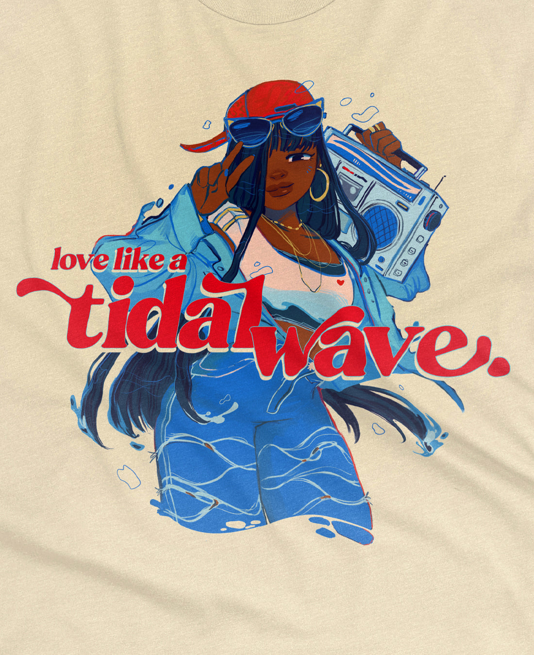 Boombox Tidal Wave Tee