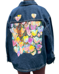 Tulips Handpainted Denim Chore Jacket - SOLD