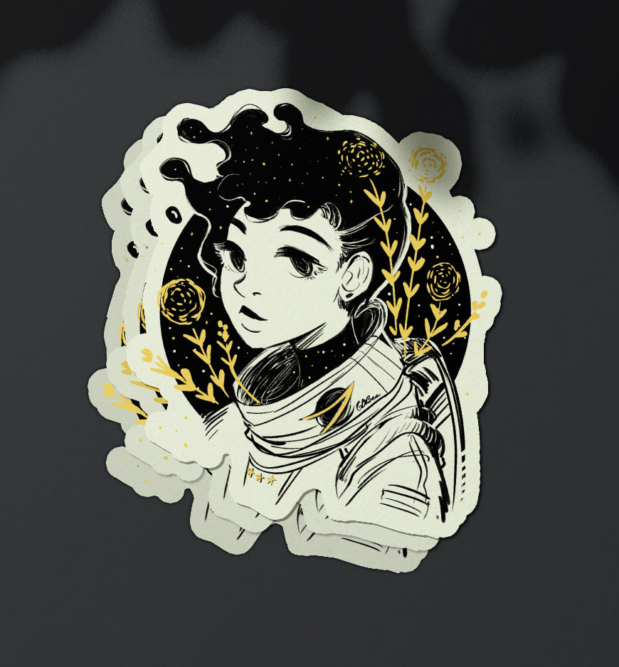 Floranaut [ Glow in the Dark ] Sticker