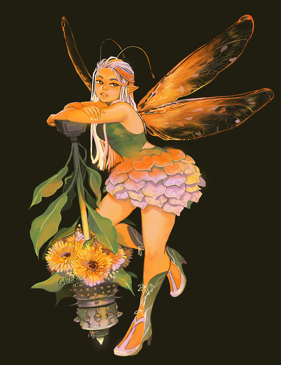 Weapon fairy #5 / Warhammer + Calendula