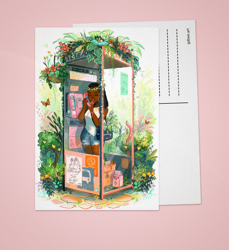 [ Postcard x 2 ] Phone Booth