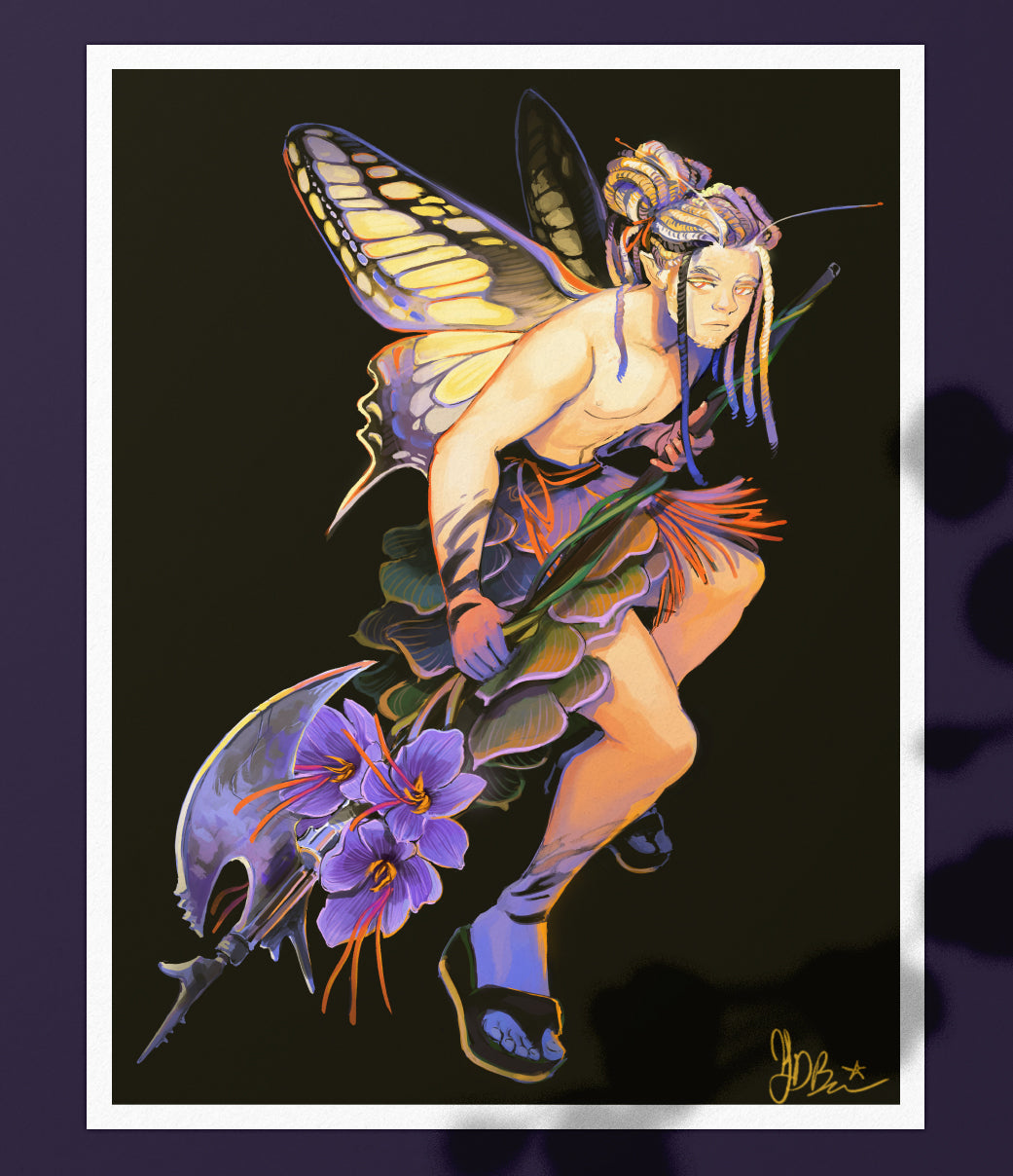 Weapon fairy #10 / Pole Axe + Saffron
